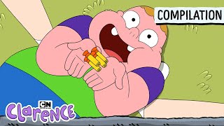 Clarence the Human Arcade  MEGA Compilation  Clarence  Cartoon Network [upl. by Tsenre]