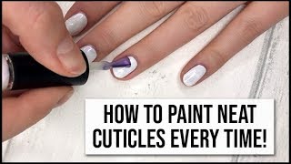 How to Paint Cuticles Perfectly EVERY TIME  xameliax [upl. by Narayan]