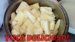 Como cocinar yuca receta fácil [upl. by Peery948]