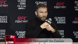 Ion Cutelaba UFC Seattle Media Day Interview [upl. by Reinhardt310]