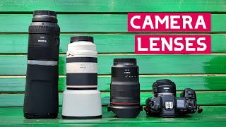 TYPE OF CAMERA LENSES Explained Hindi  Zoom Prime Macro Tele Wide Lenses [upl. by Glenda]