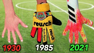 Testing Goalkeeper Gloves from 1930 to 2021  how much have they changed [upl. by Atsylak]