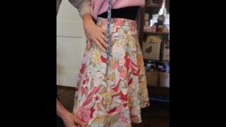 Skirt Alteration  How to Take in the Sides [upl. by Kinchen301]