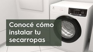 Cómo instalar tu secarropas Electrolux [upl. by Glanti436]