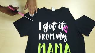 Zumba Wear DIY T shirt Cutting Tutorial Mama amp Me [upl. by Esther561]