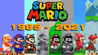 All 2D Super Mario FIRST LEVELS Remade in Super Mario Maker 2 [upl. by Klaus407]