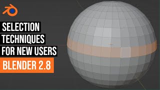 Blender 28 selection techniques [upl. by Constantin]