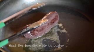 How to cook boudin noir [upl. by Aissatsan]