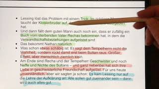 Mdl Abitur – „Nathan der Weise“  Fragen und Antworten – Vergleich von 2 AntwortVarianten [upl. by Krenek]