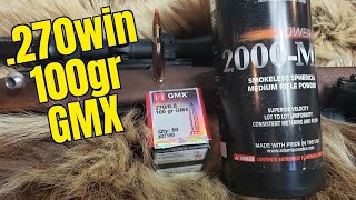 270 Win Hornady 100gr GMX Review [upl. by Gracye793]