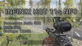 INFINIX HOT 11s NFC GAMETEST  HELIO G88  6GB RAM  ARENA BREAKOUT SE1 GAMEPLAY  MAP ALLEY [upl. by Jonathan]