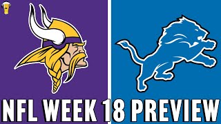 Minnesota Vikings vs Detroit Lions Prediction  NFL Week 18 Picks  1525 [upl. by Algie787]