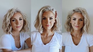 3 Ways to Curl SHORT Hair [upl. by Eilrebmik]