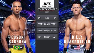 EDSON BARBOZA VS BILLY QUARANTILLO FULL FIGHT UFC ON ESPN 44 [upl. by Boote171]