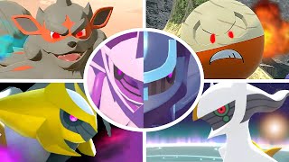 Pokémon Legends Arceus  All Bosses  Cutscenes [upl. by Marilou745]