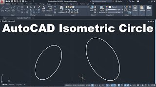 AutoCAD Isometric Circle [upl. by Sille]