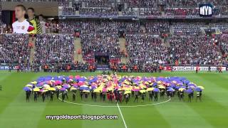 2011 UEFA Champions League Final Opening Ceremony Wembley Stadium London [upl. by Kirrad]