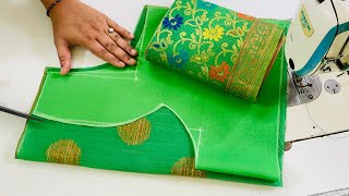 Paithani Saree Blouse Design Cutting and stitching Blouse Back Neck Designs  Blouse Designs [upl. by Nimoynib]