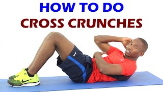 How to Do Cross Crunches  Exercise Of The Day 25 [upl. by Nancie]