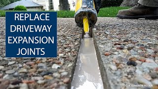 EXPANSION JOINT REPLACEMENT OF CONCRETE DRIVEWAYS [upl. by Saint]