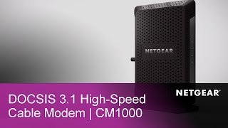 NETGEAR CM1000 Ultra HighSpeed DOCSIS 31 Gigabit Cable Modem [upl. by Anifares964]