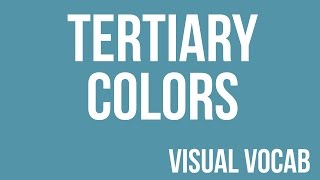 Tertiary Colors defined  From GoodbyeArt Academy [upl. by Cohl]