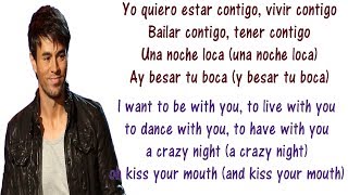 Enrique Iglesias  Bailando  Lyrics English and Spanish  Dancing  Translation amp Meaning [upl. by Aehsel]