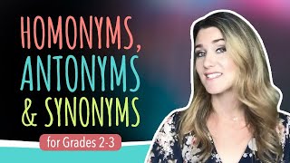 Grades 23 Homonyms Antonyms amp Synonyms [upl. by Anyaled556]