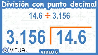 ➗ Cómo hacer una DIVISIÓN con PUNTO DECIMAL AFUERA Y ADENTRO [upl. by Benil]