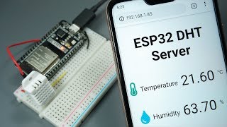 ESP32 DHT11DHT22 Asynchronous Web Server auto updates Temperature and Humidity [upl. by Pandolfi]