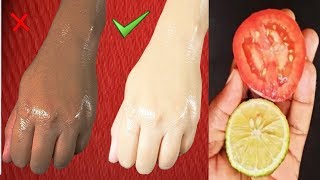 Skin Whitening Home Remedies Lemon Colgate Toothpaste and Tomato Facial [upl. by Forsyth905]