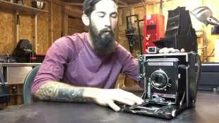 Graflex speed graphic vintage camera review [upl. by Tia80]