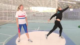 How To Throw A Shot Put [upl. by Arreis]