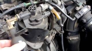 Peugeot 407SW Hdi  no air bubles in fuel system Siemens [upl. by Keslie]