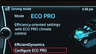 ECO PRO Mode  BMW HowTo [upl. by Paterson]