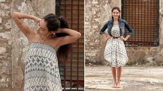 Style Hack  How To Wear Your Skirt As A Dress [upl. by Alad]