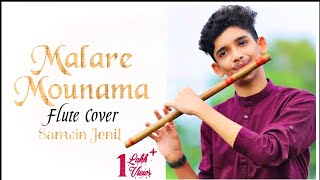 MALARE MOUNAMA  FLUTE COVER  TAMIL SONG  SANWIN JENIL [upl. by Inalak618]