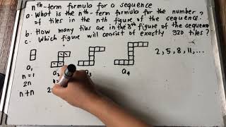 Nthterm formula for a sequence [upl. by Beck]