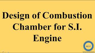 Design of Combustion Chamber For SI Engine [upl. by Fenner]