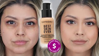 IS IT ANY GOOD SEPHORA BEST SKIN EVER LIQUID FOUNDATION  REVIEW  FULL DAY WEAR TEST [upl. by Oicam]