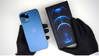 Apple iPhone 12 Pro Max Pacific Blue Unboxing  Gameplay  ASMR [upl. by Weingartner]