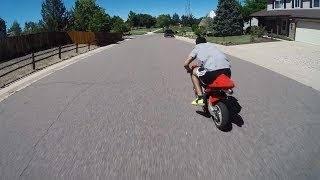 X1 Tries to Race X18 Super Pocket Bike [upl. by Mirisola]