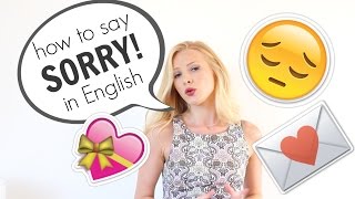 How to say SORRY and APOLOGISE in English  British English [upl. by Yurik744]