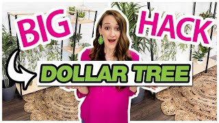 GENIUS Dollar Tree HACK 🤭 HUGE PLANT STAND  Dollar Tree DIY [upl. by Arait373]