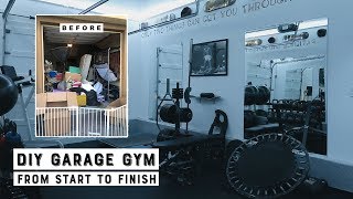 Transforming Our Garage Into a Garage Gym [upl. by Gerg596]