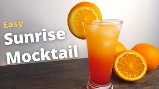 Easy Sunrise Mocktail  Pineapple Mocktail Recipe [upl. by Marsha]