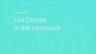 Use Dictate in the classroom [upl. by Gile]