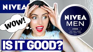 SPECIALIST testing NIVEA MEN CREAM review ingredients is it good [upl. by Hultin]