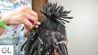 How To Twist Dreadlocks For Beginners [upl. by Froehlich]