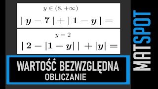 Wartość bezwzględna liczby  obliczanie 2 [upl. by Keele736]